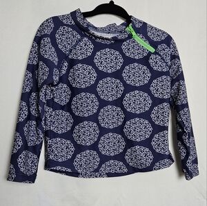 Cabana Life Printed Long Sleeve Top Swim Rash Guard Girls Size 2T